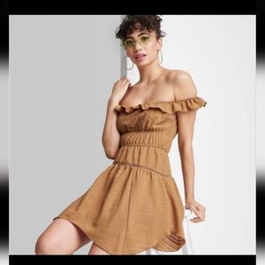 NWT wild fable cognac brown dress